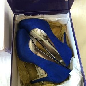 Steve Madden - Madden Girl Blue Suede Heels